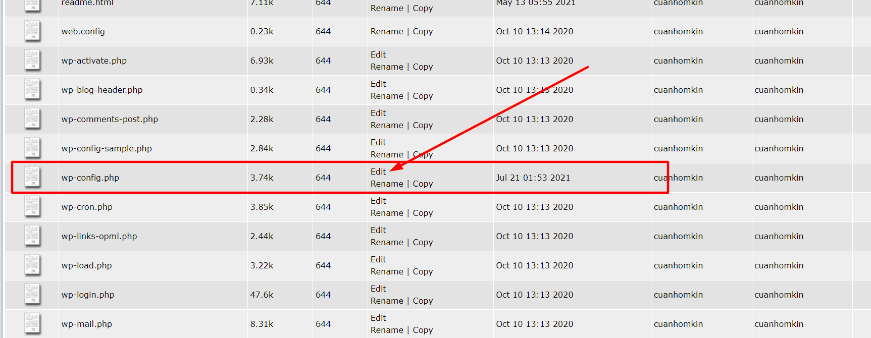 Cách chỉnh sửa file wp-config.php trong WordPress