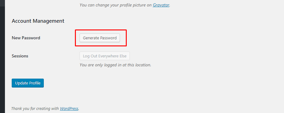 đổi mật khẩu admin wordpress