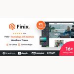 Finix – Technology & IT Solutions WordPress Theme + RTL Ready