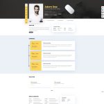 Web mẫu – Trang thông tin cá nhân Resume, CV