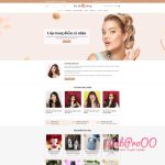 Web mẫu – Shop bán mỹ phẩm, dạy trang điểm