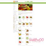 Web mẫu – Shop bán rau củ quả, tạp hóa
