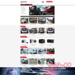Web mẫu – Shop bán phụ kiện cho xe ôtô 1