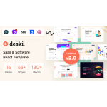 Deski – Software, SaaS & Startup ReactJs Template