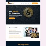 BITCO – Bitcoin and Cryptocurrency Elementor Template Kit