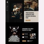 Rabber Barbershop & Hairdresser Elementor Template Kit