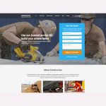 Construction Landing Page WordPress Theme