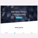One Page Boxed WordPress Theme