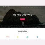 One Page Club WordPress Theme