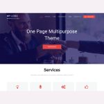 One Page Multipurpose WordPress Theme