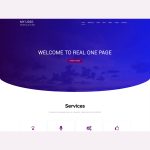 Real One Page WordPress Theme