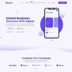 Apper – App Landing Page WordPress Theme