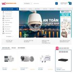 Website mẫu | Shop Bán camera, thiết bị ghi hình, viễn thông, chữa cháy, chuông cửa 1