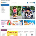Website mẫu | Shop thời trang cho Mẹ và bé, đồ dùng chăm sóc trẻ em, trẻ sơ sinh Demo029