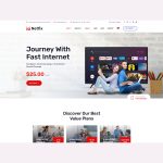 Netfix – Broadband & Internet Services WordPress Theme + RTL